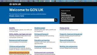 A quick look at GOV.UK