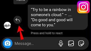How To Get The Reply Option On Instagram 2023 Android and IOS