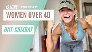 HIIT COMBAT- How to work your shoulders, arms, abs and heart all in one quick 15 minute workout!