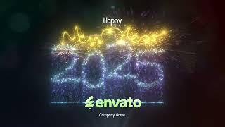 2025 Happy New Year - Logo Stings | After Effect Template