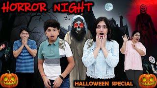 HORROR NIGHT | Halloween Special Horror House | Family Comedy Challenge | Aayu and Pihu Show