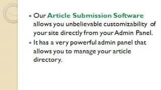 Article Directory script