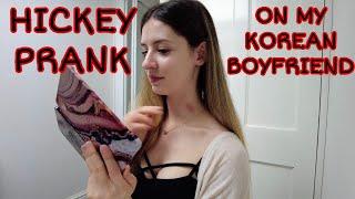 HICKEY PRANK ON KOREAN BOYFRIEND | 아내가 바람폈다 | International couple | 국제커플