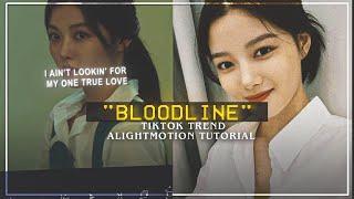 "Bloodline" Tiktok trend edit tutorial | Alightmotion tutorial