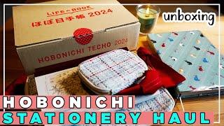 HUGE HOBONICHI TECHO 2024 HAUL | unboxing A5 HON, drawer pouch, accessories