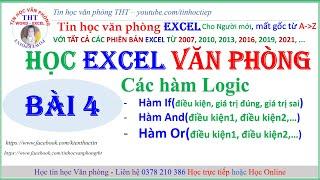 Học excel - Tin học văn phòng excel - Bài 4 | học excel online