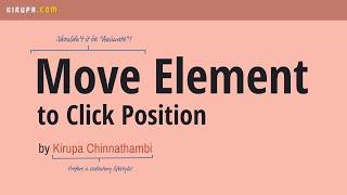 Move Element to Mouse Click Position