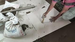 Install Living Room Floor With Ceramic Tiles Easy - How To Install Floor Tile vitrified tiles