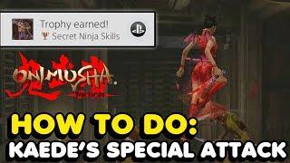 Onimusha Warlords PS4 - How To Do Kaede's Special Attack (Secret Ninja Skills Trophy Guide)