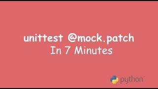 mock patch in Python unittest library