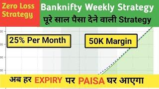 No Loss Strategy||Nifty Weekly Option Selling Strategy|| Learning With Earning