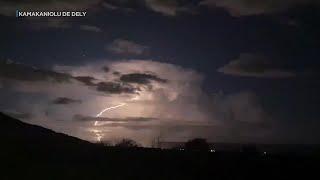 Check this out! Lightning strikes illuminate sky over Makaha