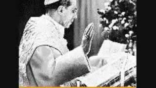 Papst Pius XII. betet das  Vater Unser