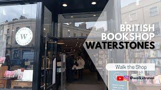 [4k] British Bookshop Waterstones store browse | City Walk | London | Walk the Shop | @walkxtravel