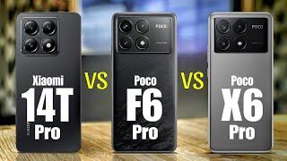 Xiaomi 14T Pro Vs Poco F6 Pro Vs Poco X6 Pro