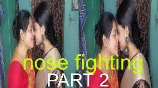 PART 2 Nose fighting with my mom //nose to nose rubbing//requested video // finny video 