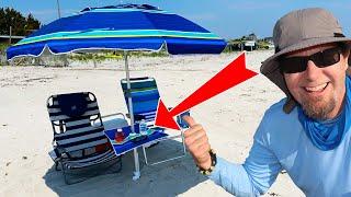 (NEW) AMMSUN Beach Umbrella with Tray (Review)