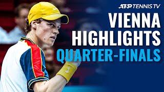 Alcaraz vs Berrettini; Sinner, Tiafoe, Zverev, Ruud All Play | Vienna 2021 Quarter-Final Highlights