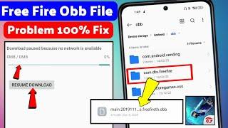 free fire obb file download problem | how to solve resume download in free fire | download paused ff