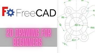 2D diagram in draft workbench FreeCAD