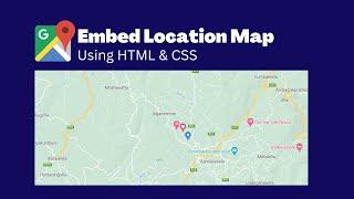 How To Add Google Map On Website Using HTML And CSS | Embed Location Map On Website | View Code