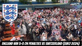 ENGLAND FANS REACT TO EURO 2024 PENALTY SHOOTOUT WIN VS SWITZERLAND (5-3) !!!!!!