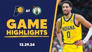 Indiana Pacers Highlights at Boston Celtics | December 29, 2024