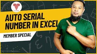 Automate Serial Number in Excel | Office Automation