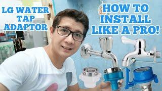 PAANO MAG INSTALL NG WASHING MACHINE SA FAUCET | LG FULLY AUTOMATIC WM