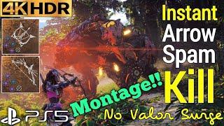 Instant Arrow Spam Kill Montage Horizon Forbidden West Update 1.12 Patch PS5 Gameplay 4K 60FPS HDR