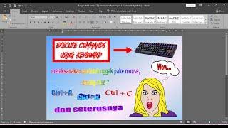 fungsi ctrl A sampai Z pada microsoft word part 2