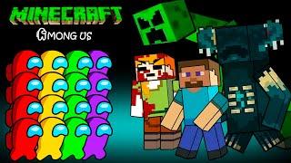 Among Us Zombie VS Warden in Minecraft | Roblox | Among Us Animation