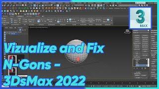 Vizualize and Fix N Gons - 3DsMax 2022