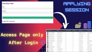 How to Display print user name after login using with session in PHP | display page after login