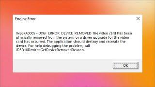 How to Fix Apex Legends DXGI Error Device HUNG/DXGI - Error Device Removed