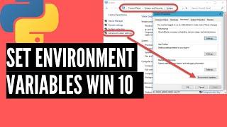 How to set environment variable Windows 10