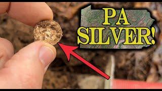Silver coins found Metal Detecting an old pond!