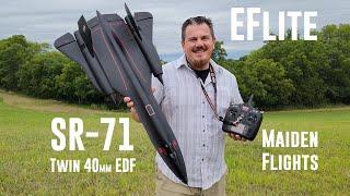 E-flite - SR-71 Blackbird - Twin 40mm - 4X Maiden Flights