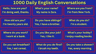  1000 English Conversation Practice To Improve English Speaking Skills | Learn English For Fluently