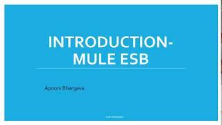 Mule 4- Few minutes with Mule ESB