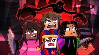 We Survived THE ENTITY IN THE MINES in Minecraft....