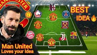 NISTELROOY SMART IDEA REVEALED-MAN UNITED NEW Potential Lineup With Transfer Targets Under Nisterooy