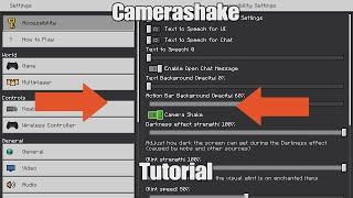 How To Camerashake In Minecraft