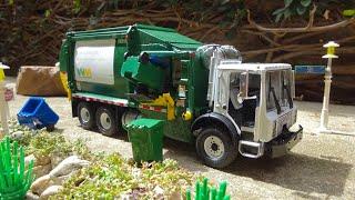 Custom Built 1:34 Scale First Gear Waste Management Trucks