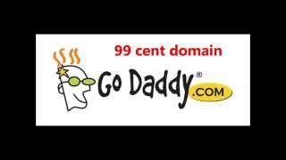 99 cent domain - Godaddy domain renewal coupon  - 99 domain