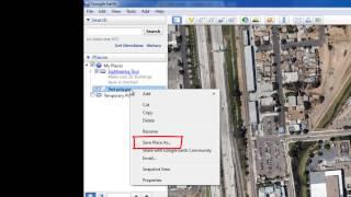 How to save Google Earth information to a KML file