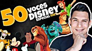 IMITANDO 50 VOCES DE PERSONAJES DISNEY | ESPECIAL 10 MIL SUSCRIPTORES