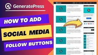 How to Add Social Media Follow Buttons