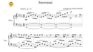 Snowman by Sia (Piano Solo/Sheets)
