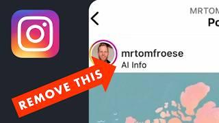 How to EASILY Remove "AI Info" or "Made with AI" Label in Instagram